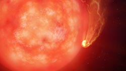 Red Giant Destroying Planet - V2